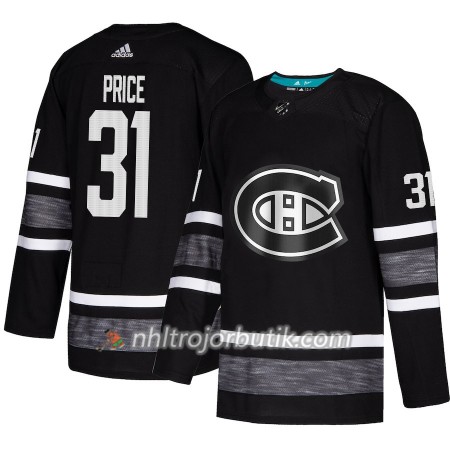 Män Ishockey Montreal Canadiens tröja Carey Price 31 Svart 2019 All-Star Adidas Authentic